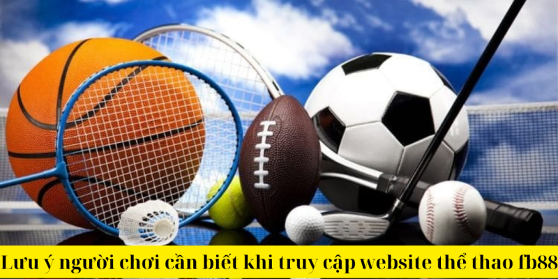 Lưu ý người chơi cần biết khi truy cập website thể thao fb88